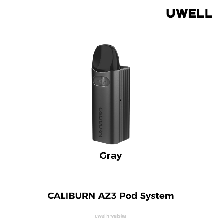 UWELL CALIBURN AZ3 kit (pod sustav) N4TP146 UWELL e cigarette siva