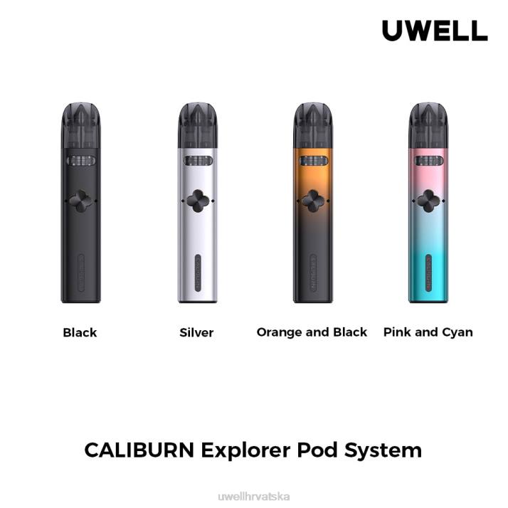 UWELL CALIBURN EXPLORER kit (pod sustav) N4TP164 UWELL review crno