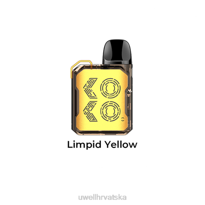 UWELL CALIBURN GK2 komplet mahuna N4TP103 UWELL disposable vape prozirno žuta
