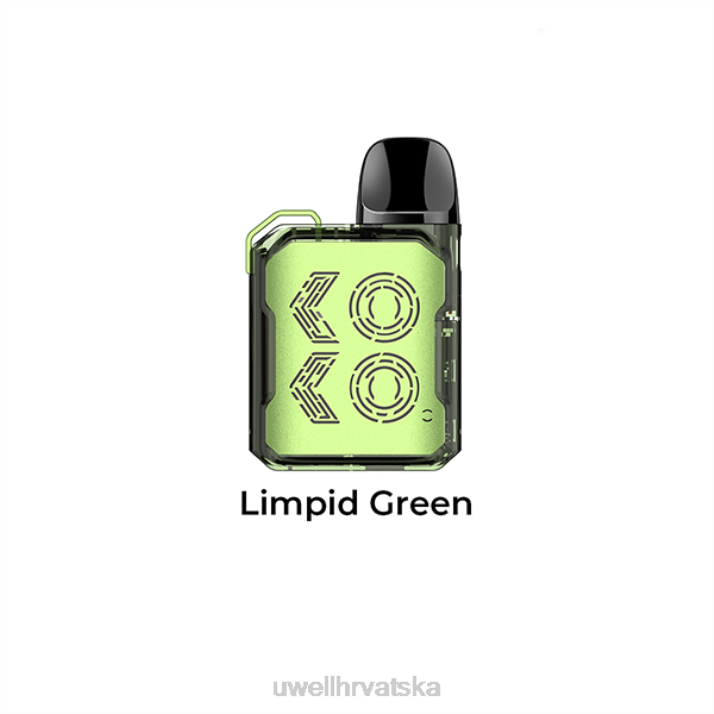 UWELL CALIBURN GK2 komplet mahuna N4TP104 UWELL review prozirno zelena