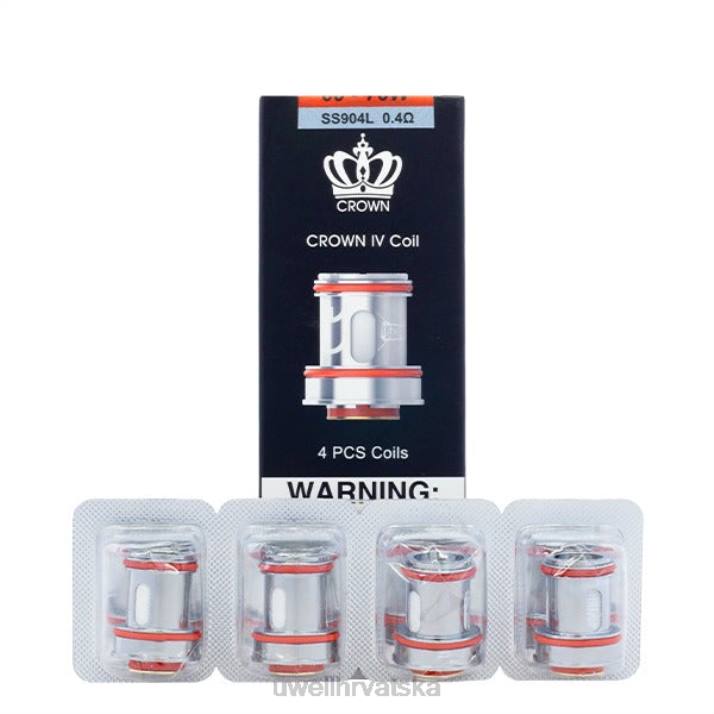 UWELL CROWN 4 zamjenske zavojnice (4 komada) N4TP184 UWELL review un2 dvostruka mreža 023 ohma