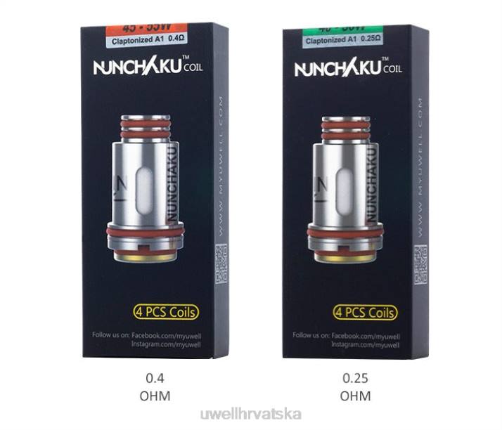 UWELL NUNCHAKU zavojnice (4 komada) N4TP262 UWELL zagreb 04 ohma