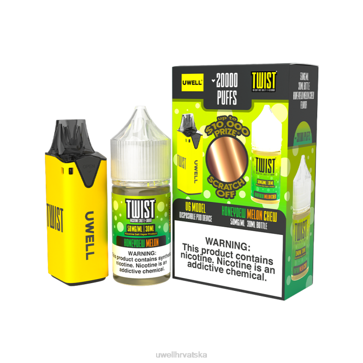 clr: yellow/flv: honeydew melon chew 50mg