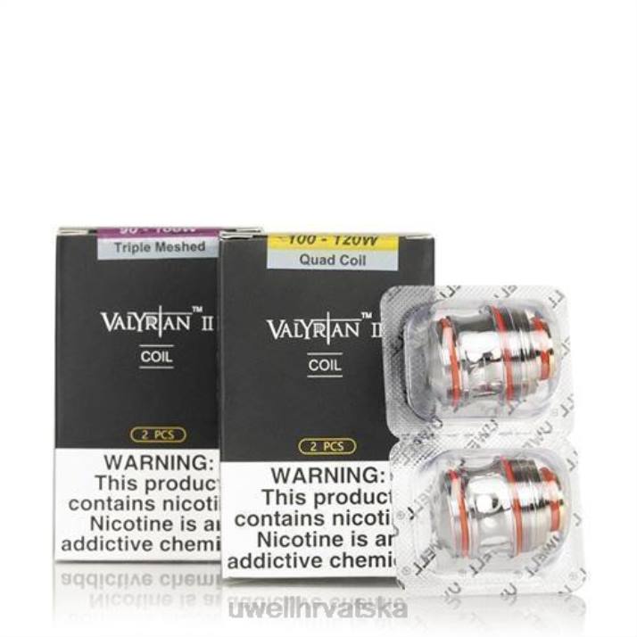 UWELL VALYRIAN 2 zamjenske zavojnice (2 komada) N4TP29 UWELL vape kit un2 dvostruka mreža 014 ohma