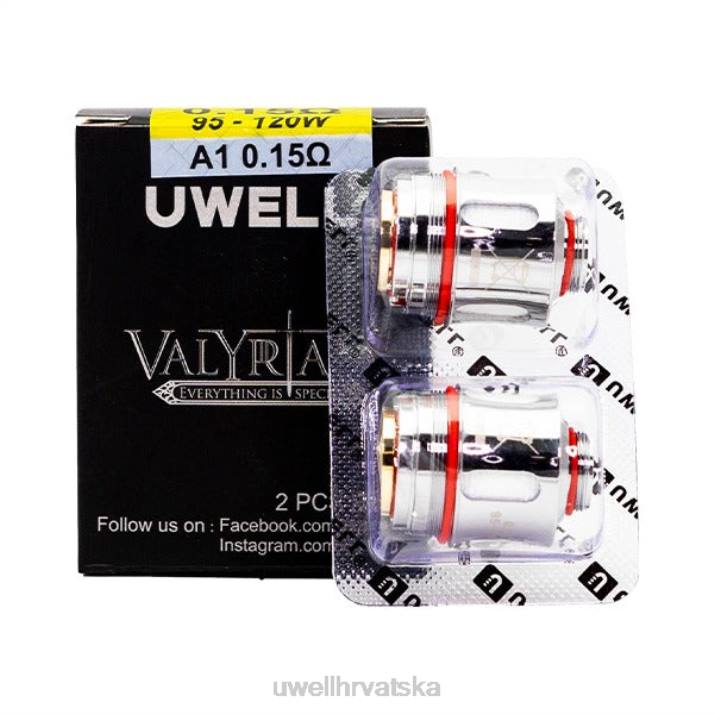 UWELL VALYRIAN zamjenska zavojnica (pakiranje od 2 komada) N4TP259 UWELL vape kit a1 015 ohma