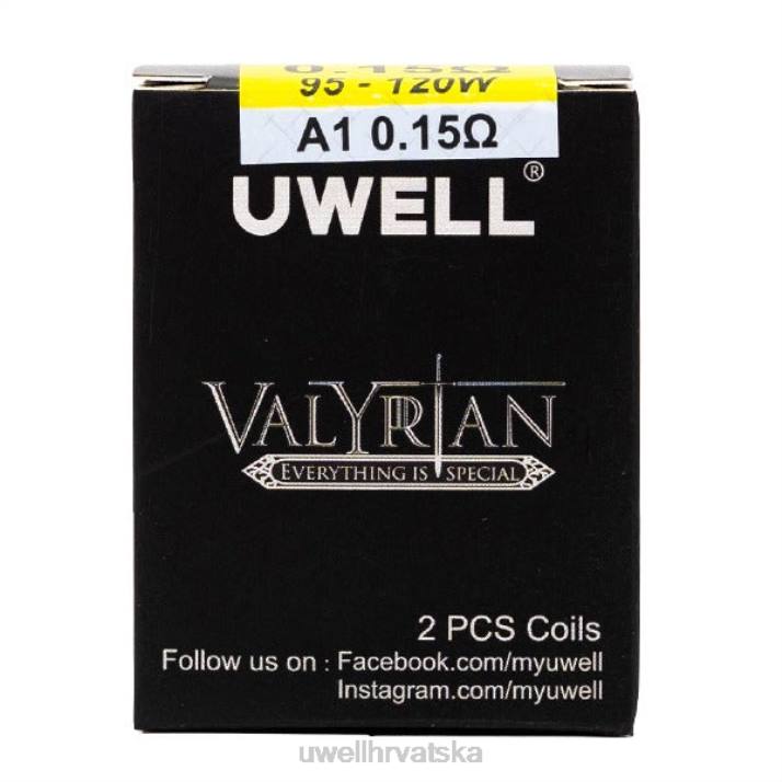 UWELL VALYRIAN zamjenska zavojnica (pakiranje od 2 komada) N4TP259 UWELL vape kit a1 015 ohma