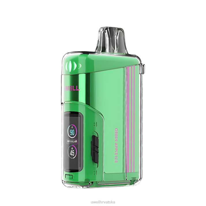 UWELL VISCORE A18000 jednokratni vape N4TP296 UWELL e cigarette led od zelene jabuke