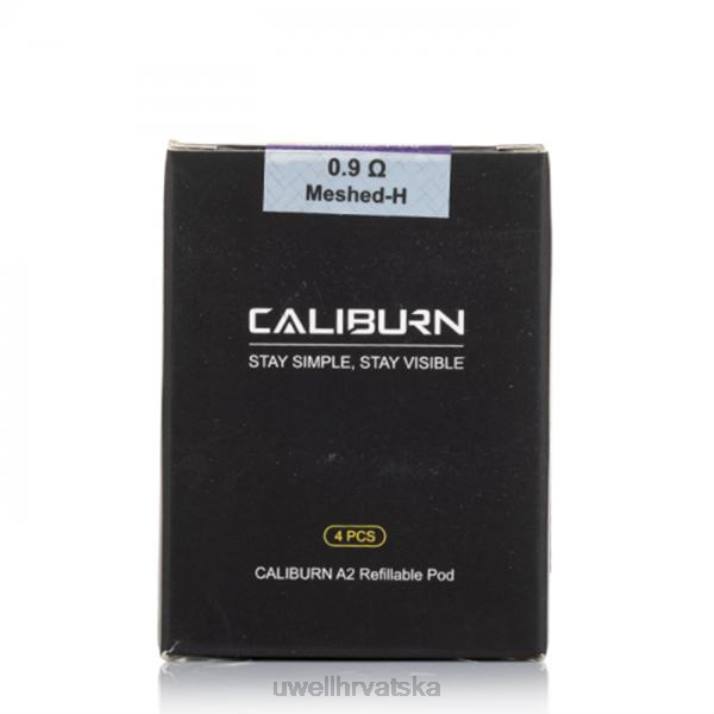 UWELL CALIBURN A2 zamjenske mahune | 4 pakiranja N4TP1 UWELL hrvatska fekalni un2 meshed-h 0.9 ohm