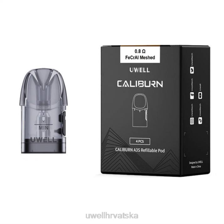UWELL CALIBURN A3 zamjenske mahune | 4 pakiranja N4TP19 UWELL vape kit 0,8 ohma 2