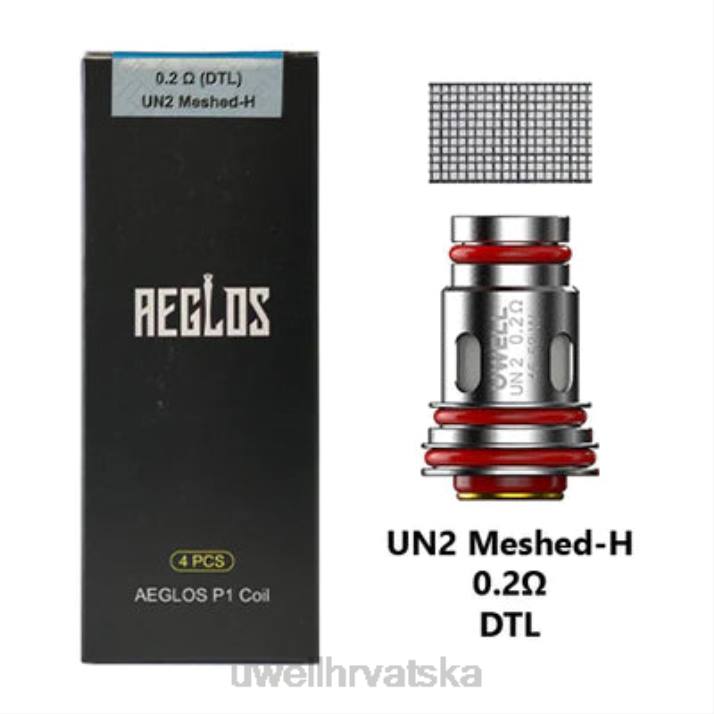 UWELL AEGLOS zavojnice | 4 pakiranja N4TP271 UWELL hrvatska p1 un2 meshed-h 0,2 ohma